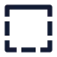 Bordertop icon with solid sharp style