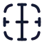 Bordervertical icon with stroke rounded style