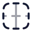 Bordervertical icon with twotone rounded style