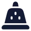 Borobudur icon with solid rounded style