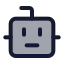 Bot icon with duotone standard style