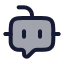 Botmessagesquare icon with duotone rounded style