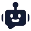 Botmessagesquare icon with solid rounded style