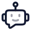 Botmessagesquare icon with twotone rounded style