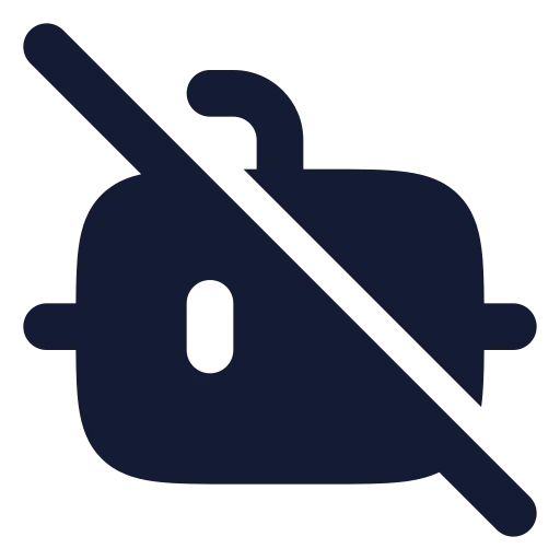 Bot Off Icon in Solid Rounded style
