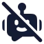 Botoff icon with solid rounded style