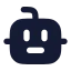 Bot icon with solid rounded style