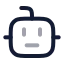 Bot icon with twotone rounded style