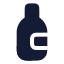 Bottlewine icon with solid rounded style