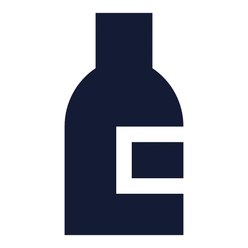 Bottle Wine Icon in Solid Sharp style
