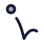 Bounceleft icon with duotone standard style