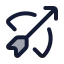 Bowarrow icon with duotone standard style
