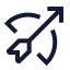 Bowarrow icon with solid sharp style