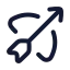 Bowarrow icon with stroke rounded style