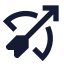 Bowarrow icon with stroke standard style