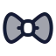 Bowtie icon with duotone rounded style