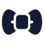 Bowtie icon with solid standard style