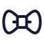 Bowtie icon with stroke standard style
