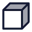 Box icon with duotone standard style
