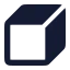 Box icon with solid rounded style