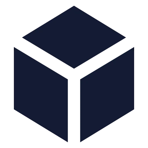 Box Icon in Solid Sharp style