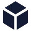Box icon with solid sharp style