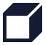 Box icon with solid sharp style