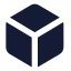 Box icon with solid standard style