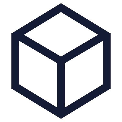 Box Icon in Stroke Sharp style