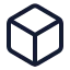 Box icon with stroke standard style