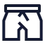 Boxer icon with stroke sharp style