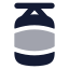 Boxingbag icon with bulk rounded style