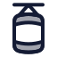 Boxingbag icon with duotone rounded style