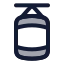 Boxingbag icon with duotone rounded style