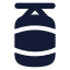 Boxingbag icon with solid rounded style