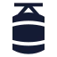 Boxingbag icon with solid sharp style