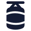 Boxingbag icon with solid standard style
