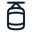 Boxingbag icon with stroke rounded style