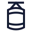 Boxingbag icon with stroke sharp style