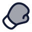 Boxingglove icon with duotone rounded style
