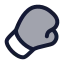 Boxingglove icon with duotone rounded style