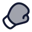 Boxingglove icon with duotone standard style