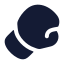 Boxingglove icon with solid rounded style