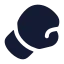 Boxingglove icon with solid rounded style