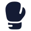 Boxingglove icon with solid rounded style