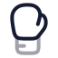 Boxingglove icon with twotone rounded style