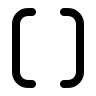 Brackets icon preview