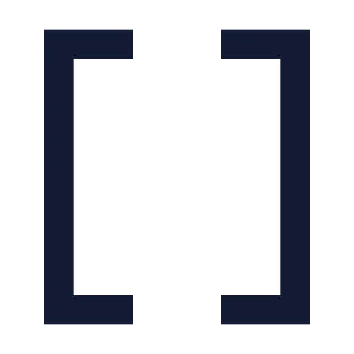 Brackets Icon in Solid Sharp style