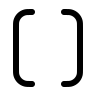 Brackets icon preview