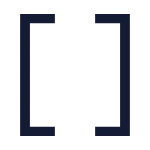Brackets Icon in Stroke Sharp style